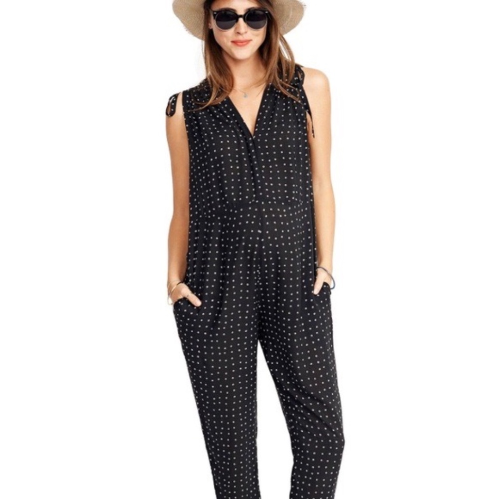 Hatch Twilight Romper in Geometric Dot pattern